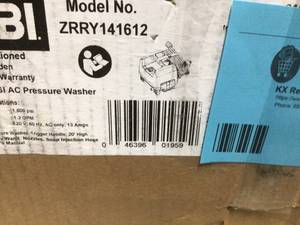 lot 7 image: RYOBI Reconditioned 1,600 PSI 1.2 GPM Electric Pressure Washer Customer return see pictures