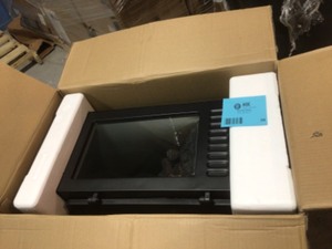 lot 38 image: StyleWell Legacy 1,000 sq. ft. Panoramic Infrared Electric Stove in Black Customer return see pictures