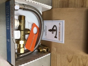 lot 55 image: Cash Acme Water Heater Tank Booster Customer return see pictures