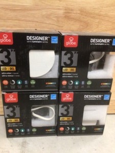 lot 68 image: Globe Electric 91223 Recessed Light, 4 Pack, Bronze ( 4 units) customer return see pictures