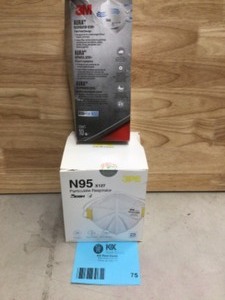 lot 75 image: N95 mask 3pack