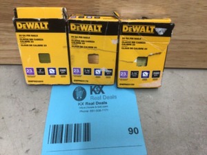 lot 90 image: DEWALT 1-34 in. x 23-Gauge Pin Nail(3 units)