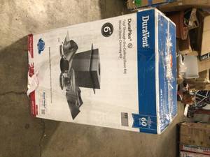 lot 112 image: DuraVent 6 in. x 17 in. Triple-Wall Chimney Pipe Up Through the Ceiling Basic Install Kit