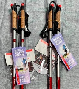 lot 10 image: Lot of 4 LEKI Vario XS Aluminum Nordic Walking Poles
