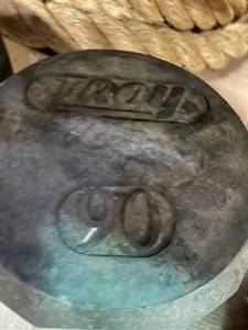 lot 114 image: Troy 12-Sided Rubber Encased 90 LBS Commercial Dumbbells Set