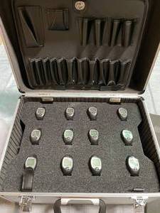 lot 33 image: Lot of 12 Polar FS2 Heart Rate Monitor Fitness BandsWatches w Accessories and Aluminum Case