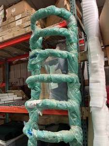 lot 231 image: Commercial Playground Green Round Step Ladder Climbing Post-Steel