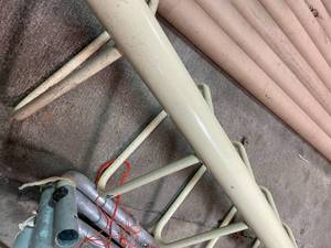lot 230 image: Commercial Playground Triangle Step Ladder Climbing Post-Steel