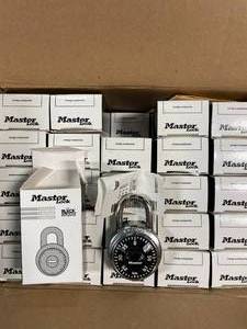 lot 39 image: Lot of 25 MasterLock 1525 BLACK Combination Padlocks