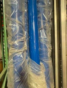 lot 227 image: Lot of 8 Large Blue Commercial Metal Playground Posts