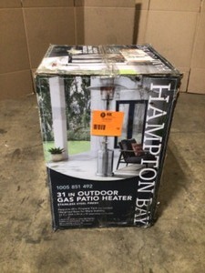 Hampton Bay48000 BTU Stainless Steel Patio Heater Open Box See Pics