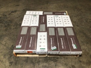 Lot With 7 Boxes of Traffic Master Aiden Platinum 6 in. x 36 in. Rigid Core Click Lock Luxury Vinyl Plank Flooring (23.95 sq. ft.  case)
