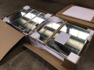 Lot of Pegasus Frameless Recessed or Surface-Mount Bi-View Bathroom Medicine Cabinet with Beveled Mirror See Pics