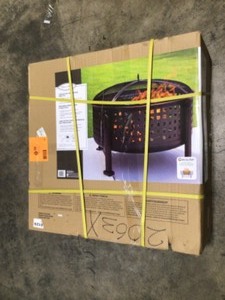 Pleasant Hearth Langston 30 in. Round Deep Bowl Steel Fire Pit in Rubbed Bronze