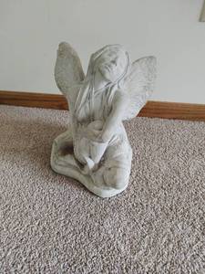 Stone angel statue