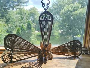 Vintage fireplace screen
