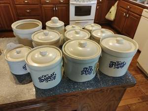 11 Pfaltzgraff cannisters