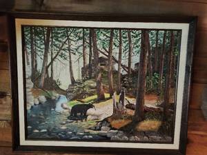 Framed Art  Woodland Scene