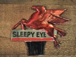 Vintage Mobil Gas Pegasus Red Horse sign