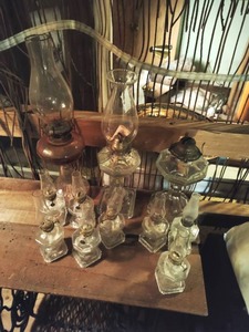Collection of Vintage Oil lamps