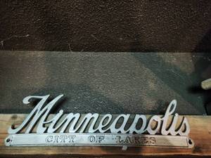 Metal sign Minneapolis
