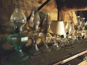 Collection of Oil Lamps  (plus one electric)
