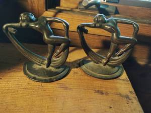 Vintage Metal Bookends