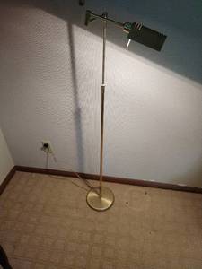 Brass floor lamp