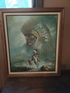 Framed native American art