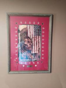 Framed art titled When Colors Bleed by David C. Behrens