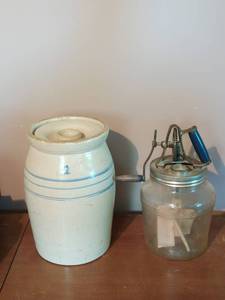 Pair of butter churns