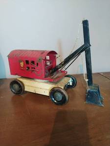 Antique toy excavator