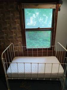 Old metal bed