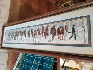 Framed Bev Doolittle print