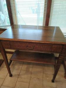 Vintage wood desk