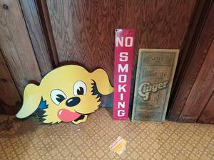 3 Metal Signs