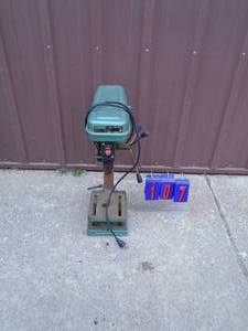 lot 107 image: Alltrade multi speed bench top drill press. Appears very little use. Tested & works. As shown.