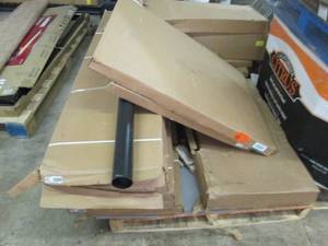 pallet of shelving ...