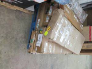pallet of shelving ...