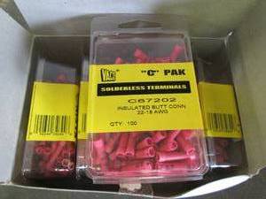 8 packages of 5 solderless terminal...
