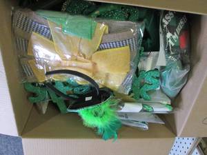 box of st patricks day items ...