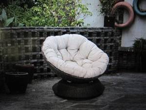 brigham swivel papasan wicker chair...