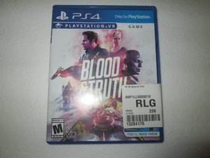 PS4 VR blood and truth open box ret...