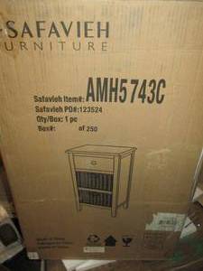 safavieh everly drawer side table o...
