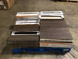 Pallet of Burlington Walnut 6 in. x 24 in. Porcelain Floor and Wall Tile (14 sq. ft.  case) by Florida Tile Home Collection Customer Returns See Pictures