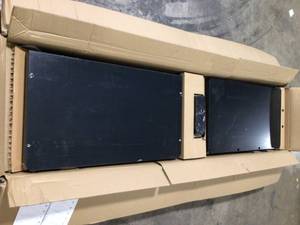 Ready-to-Assemble 24-Gauge Steel Freestanding Garage Cabinet in Black (30 in. W x 72 in. H x 18 in. D) by Husky Customer Returns See Pictures