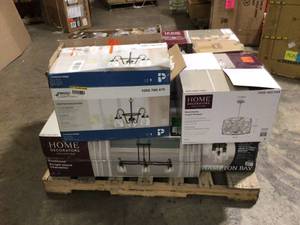 Pallet of Mixed Assorted Branded Lighting various models and conditions open box Customer Returns See Pictures