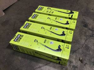Lot of 4 ONE 18V 10 in. Cordless Battery String Trimmer and Edger (Tool Only) by RYOBI not used Customer Returns See Pictures