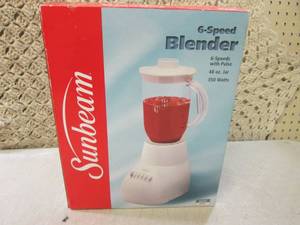 lot 7 image: (F-3) Sunbeam 6-Speed Blender New...