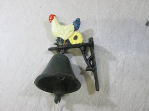 lot 11 image: (BSB) Cast Iron Bell and Wallmount ...